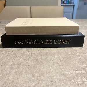 NEW Decorative Linen Book Boxes Set of 2